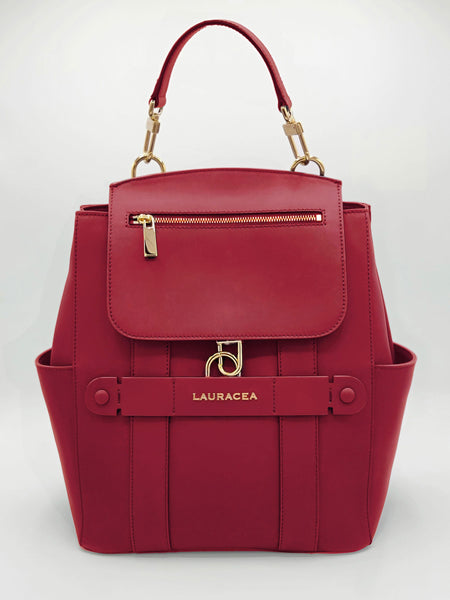 DASTI Mini Convertible Backpack Small Purse for Women, Red