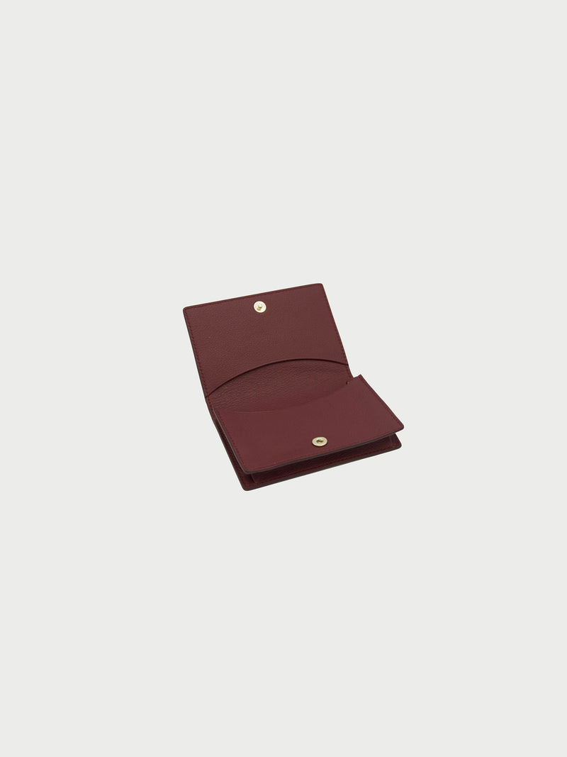 Card Case Merlot Open [Equestrian Accessories, Leather Accessories, Womens Wallet, Equestrian]