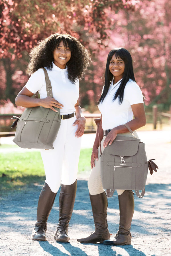 CONVERTIBLE BACKPACK TOTE - GRAY WATERPROOF LEATHER