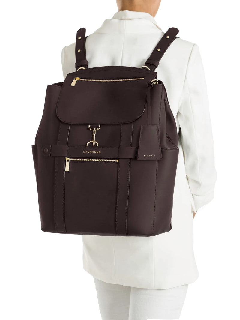Convertible BACKPACK TOTE - CHOCOLATE MATTE
