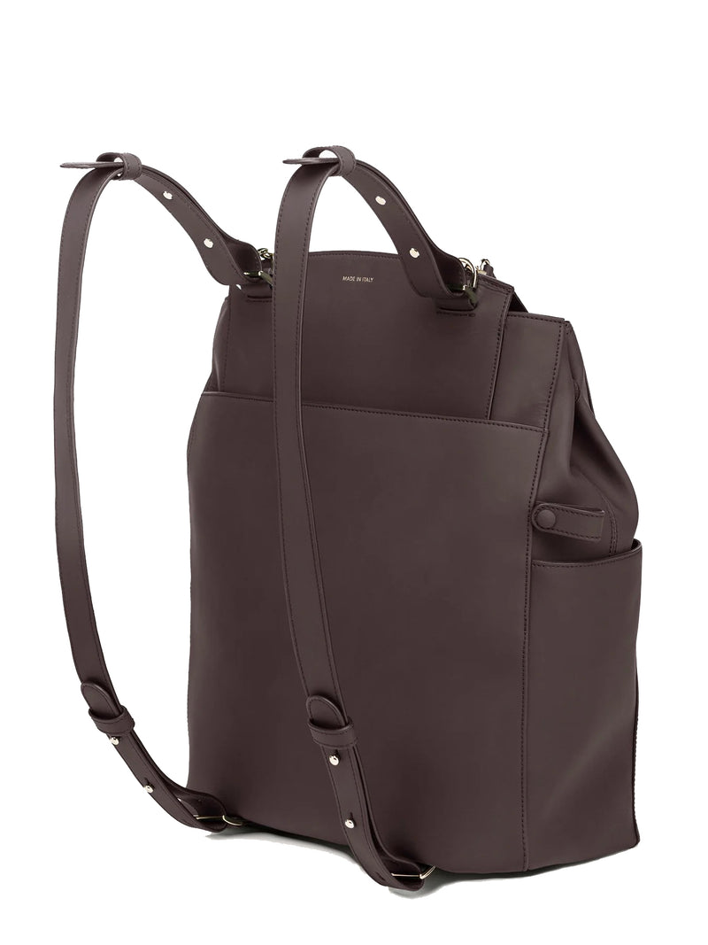 CONVERTIBLE BACKPACK TOTE CHOCOLATE MATTE LAURACEA