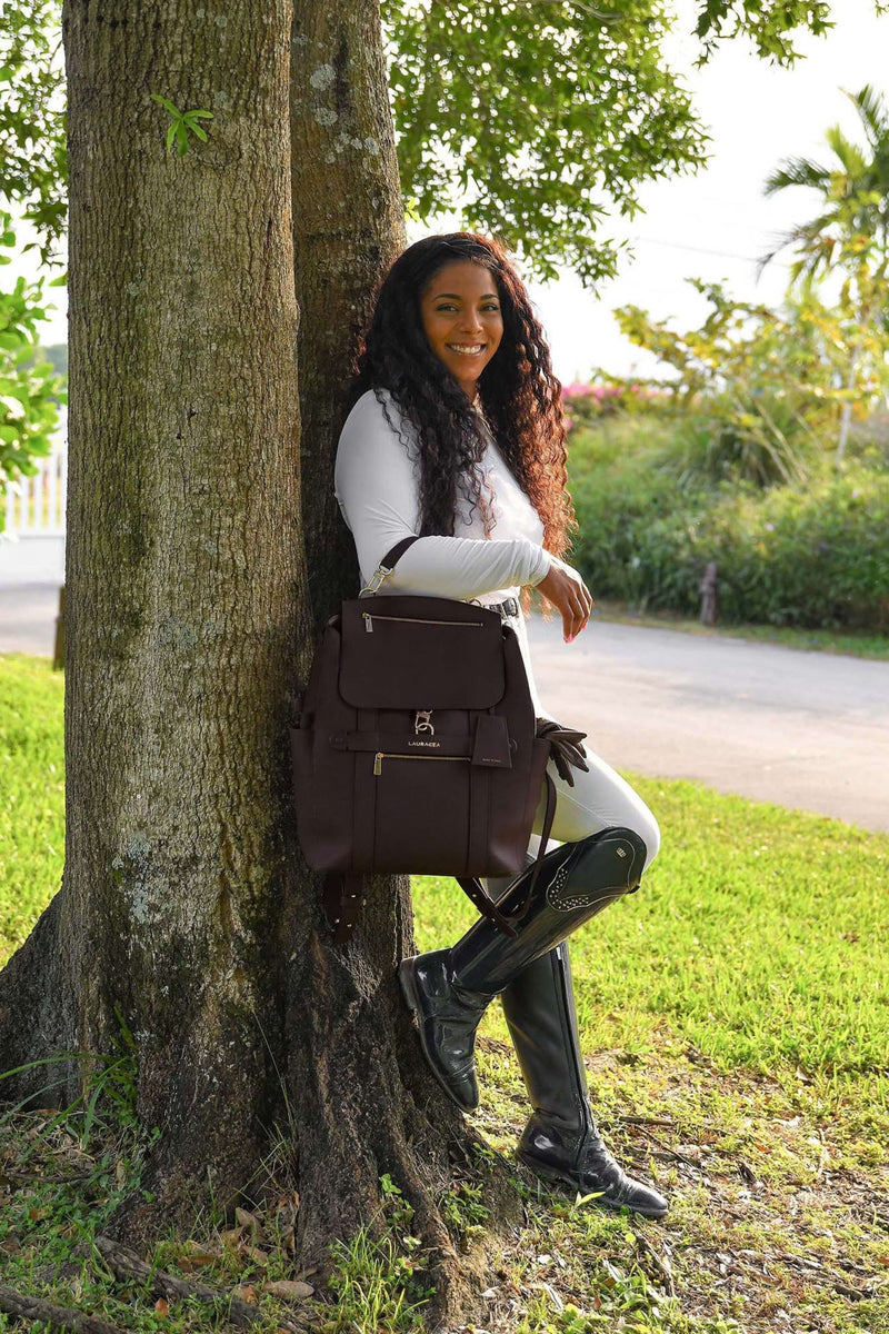 Convertible Backpack Tote Chocolate [Convertible Backpack Tote, Convertible Tote, Carryall Bag]