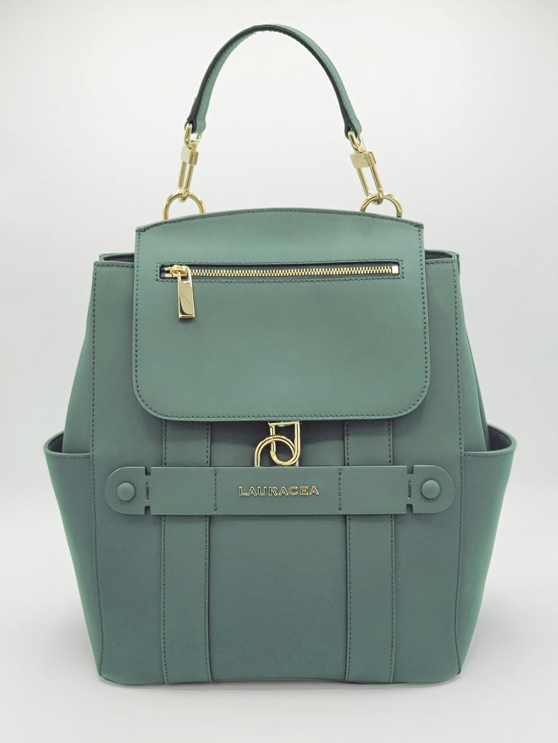 Diana Mini Convertible Backpack — Emerald
