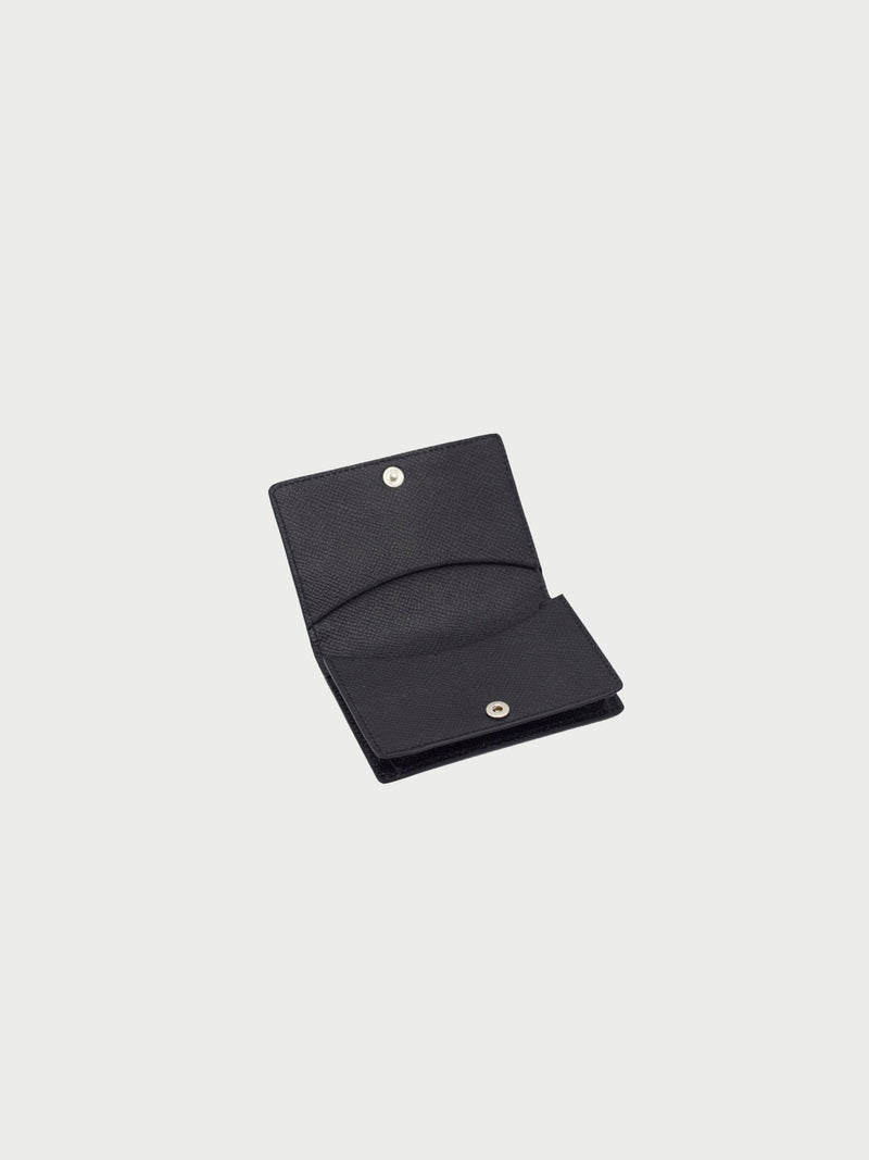 Card Case Black Open [Fashionable, Leather Accessories, Womens Card Holder, Equestrian]