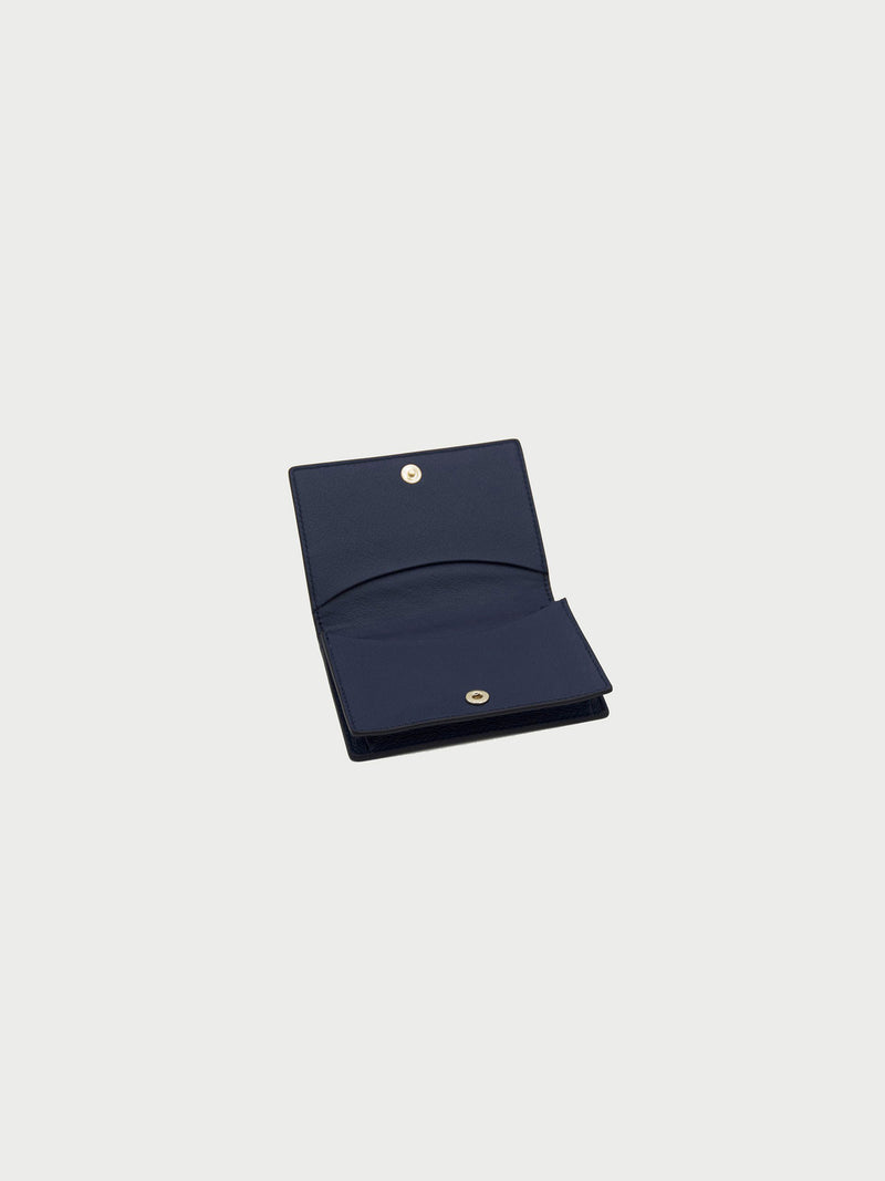 Card Case Navy Open [Equestrian Accessories, Leather Accessories, Womens Card Holder, Equestrian]