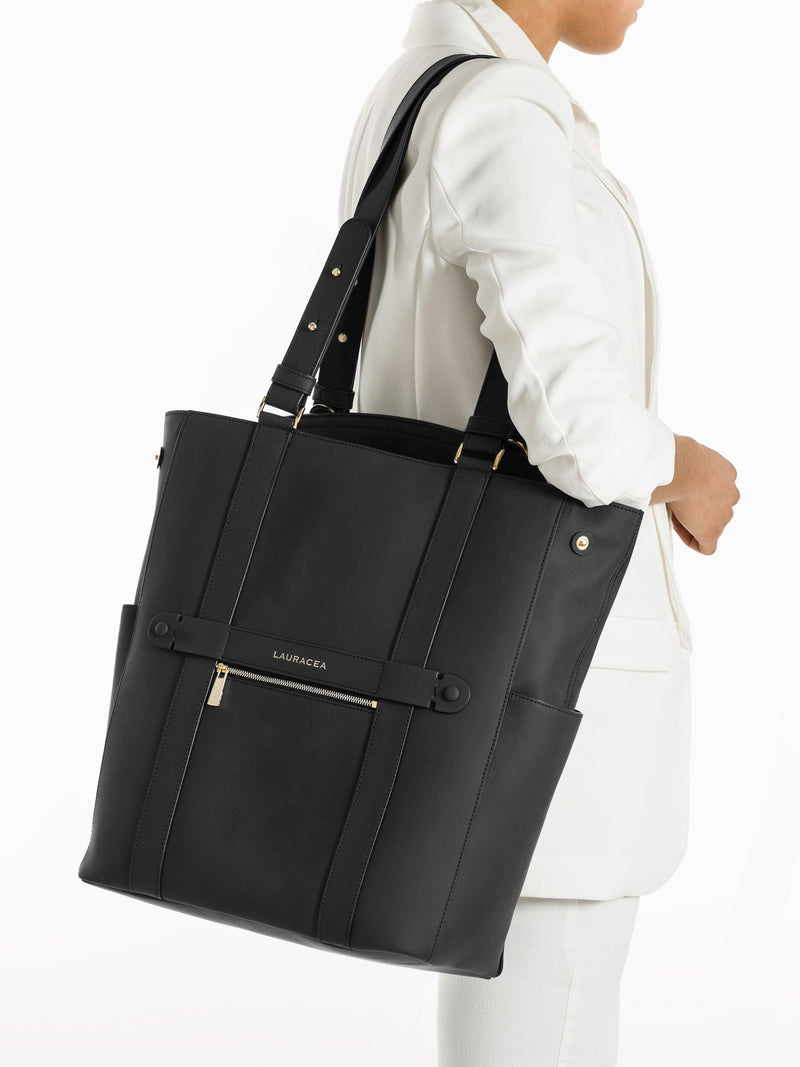Convertible Backpack Tote Black Matte [High Quality, Travel Bag, Equestrian Bag]
