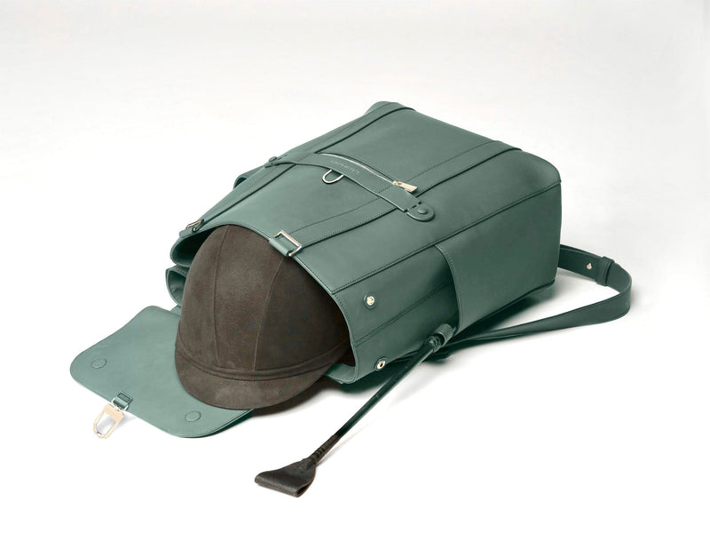 Convertible Backpack Tote Khaki Matte [Equestrian Helmet Backpack, Rider Leather Backpack]