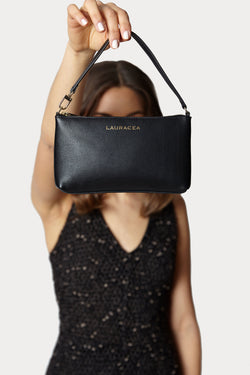 Mini Black Calf [Leather Mini, Clutch, Small Purse, Handbag]